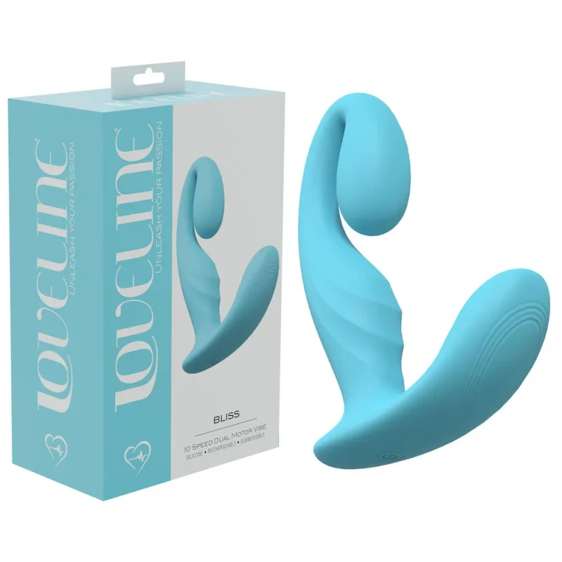 loveline bliss blue 11 5cm usb rechargeable vibrator