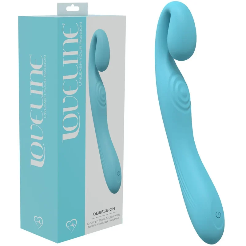 loveline blue usb rechargeable vibrator 18 4cm