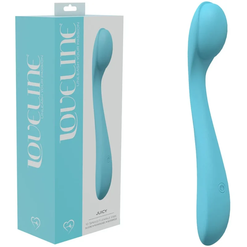 loveline juicy blue 21 5cm usb rechargeable vibrator