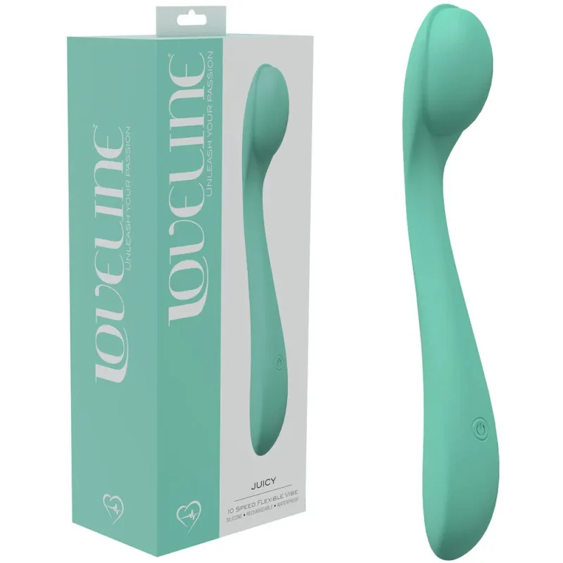 loveline juicy green 21 5cm usb rechargeable vibrator