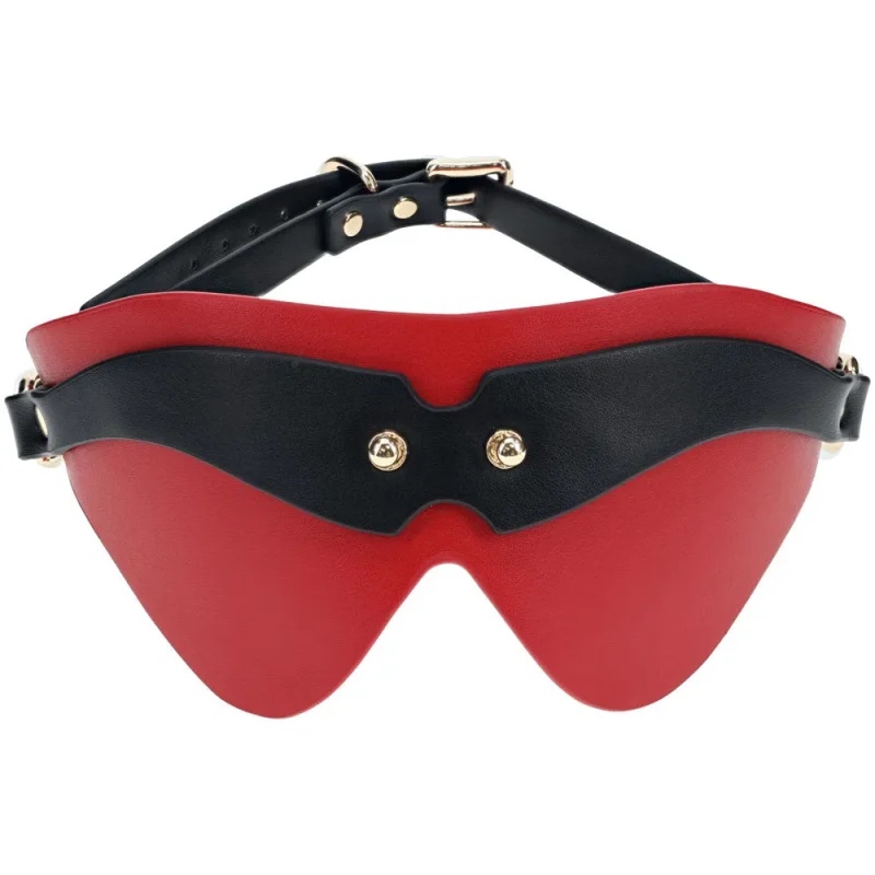 milan blindfold eyemask black red sleep aid