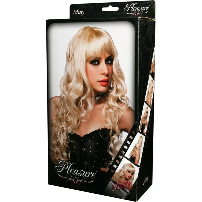 missy platinum blonde wig stylish blonde hairpiece