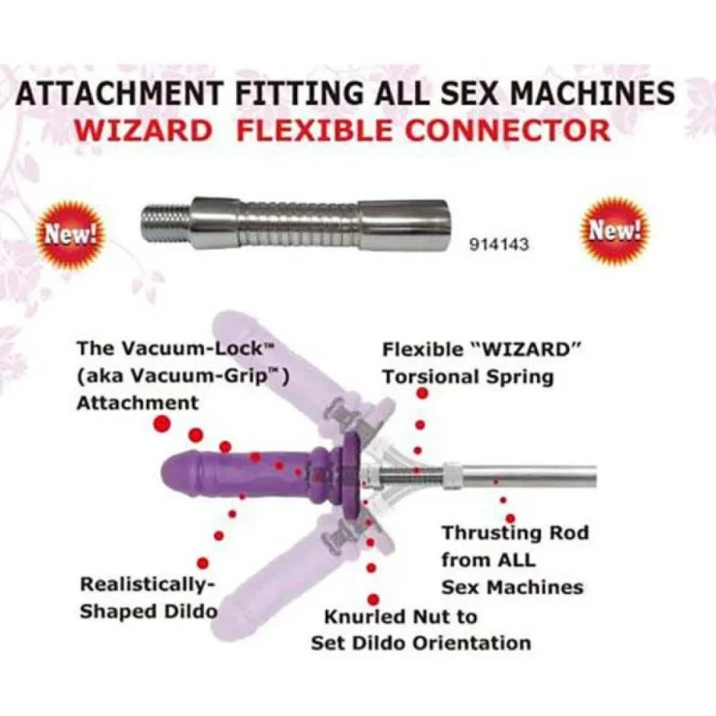 myworld wizard flexible connector attachment for sex machines