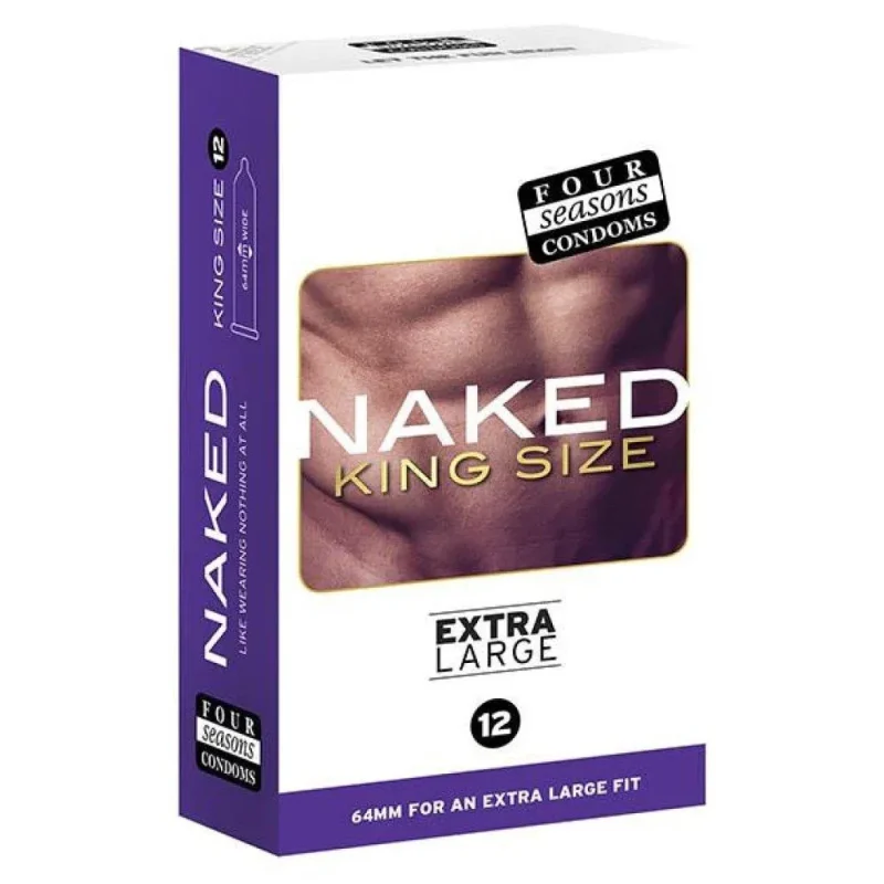 naked king size condoms 12 pack for four seasons