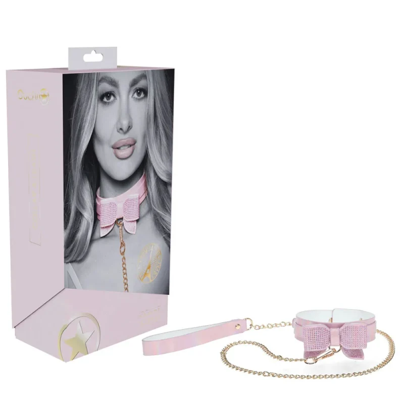 paris pink collar leash restraint collection