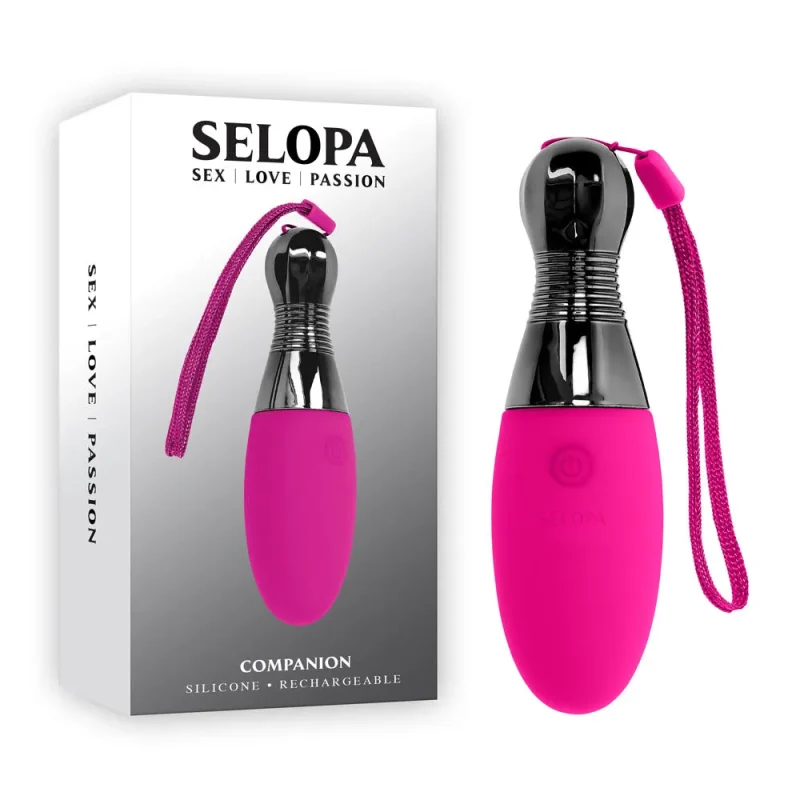 pink 11 9cm usb rechargeable vibrating egg selopa companion