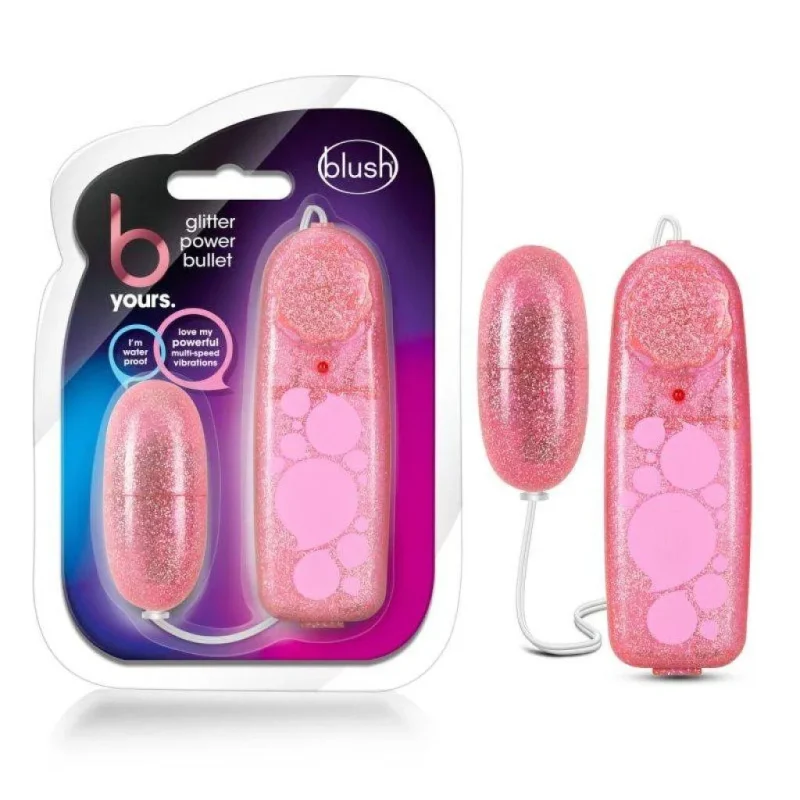 pink glitter power bullet vibrator