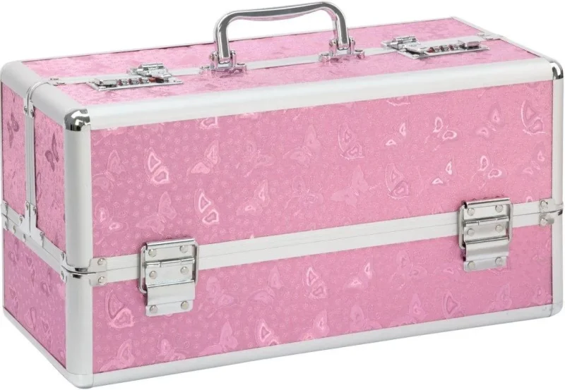 pink lockable large vibrator storage case