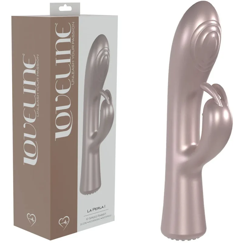 pink pearlescent usb rabbit vibrator 19 2cm