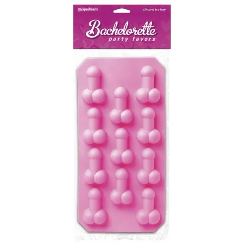 pink silicone penis ice tray for bachelorette parties