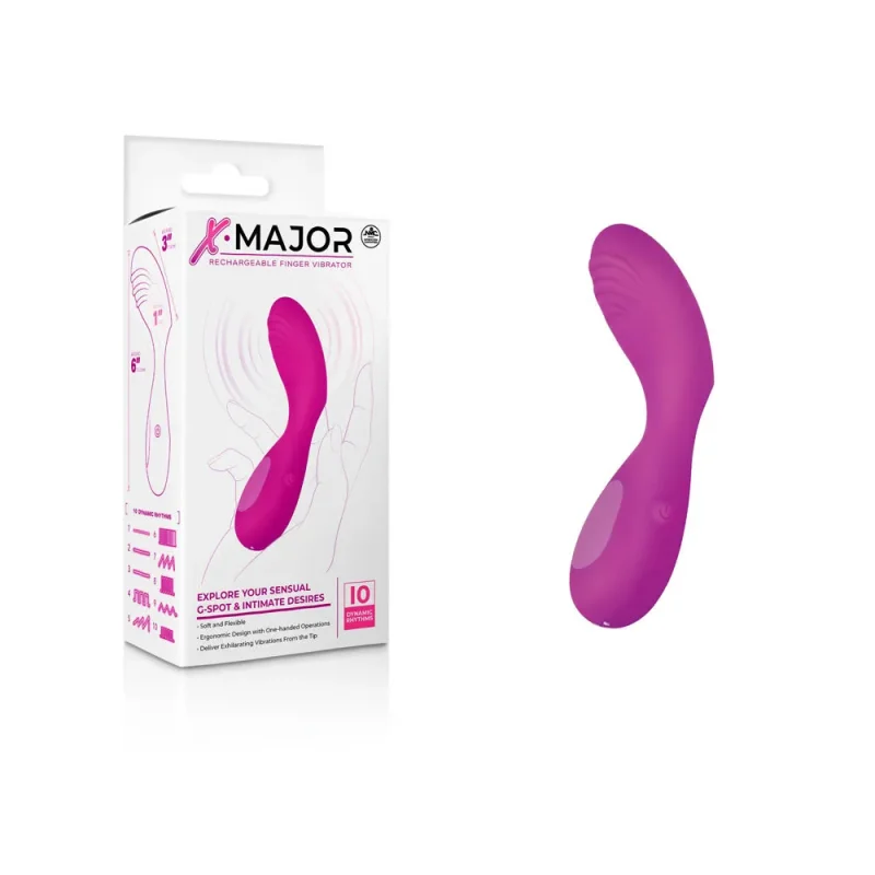 pink usb rechargeable finger vibrator x major stimulator