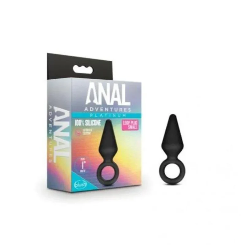 platinum silicone anal loop plug small size