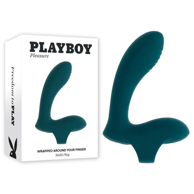 playboy green usb rechargeable finger vibrator