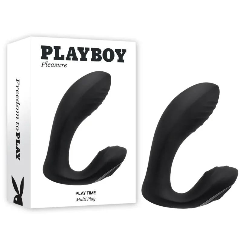 playboy play time black 12 7cm usb rechargeable vibrator