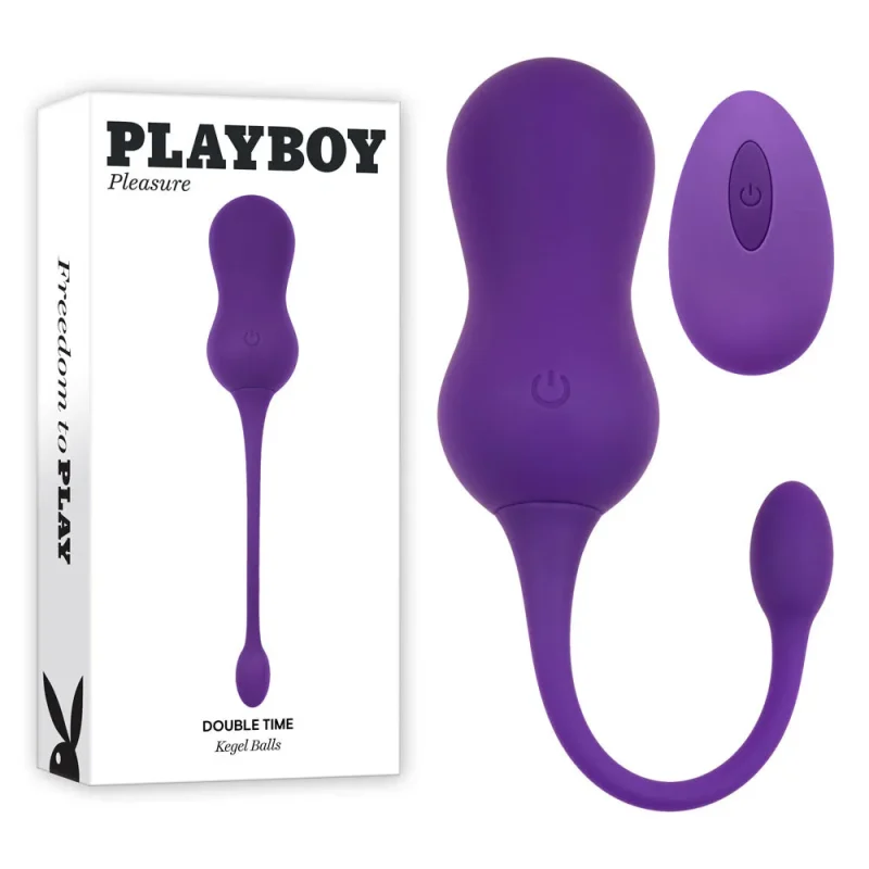 playboy pleasure double time purple usb rechargeable kegel balls