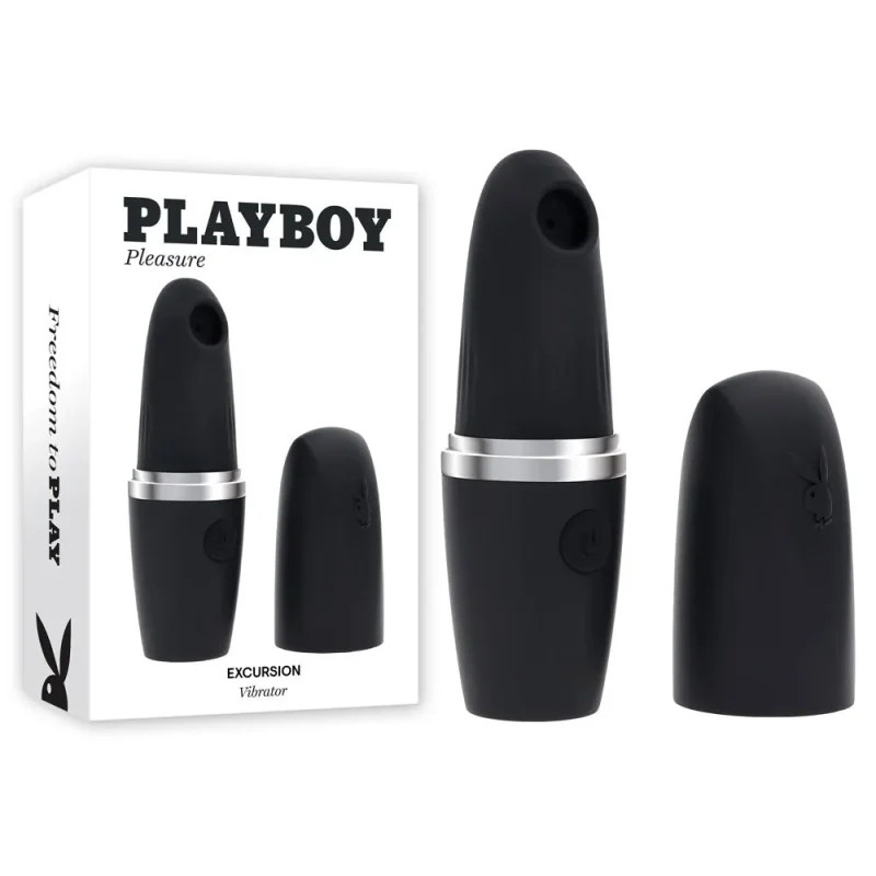 playboy pleasure excursion 14 2cm usb rechargeable suction vibrator