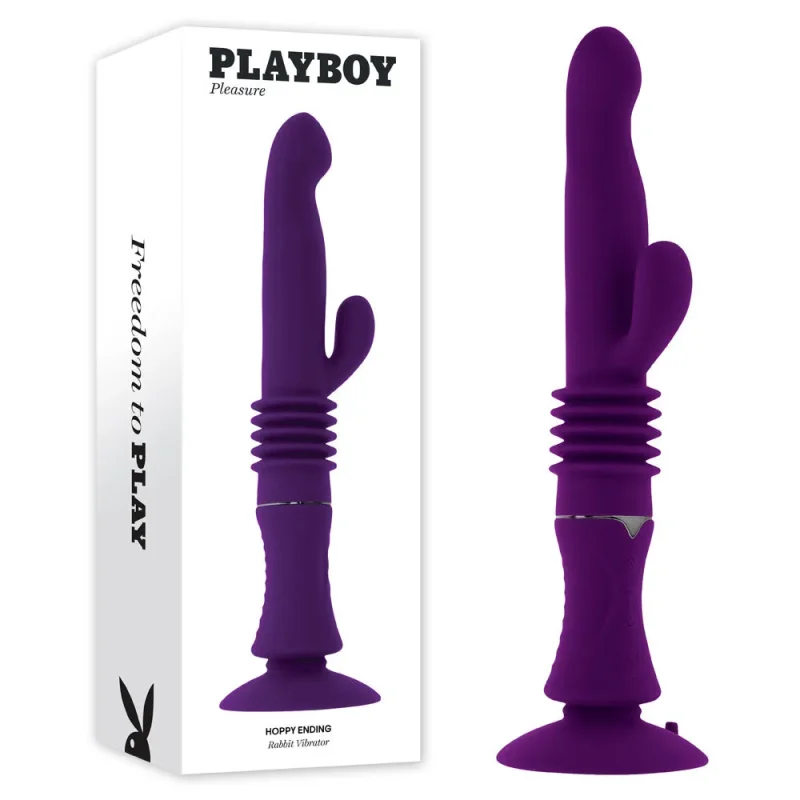 playboy pleasure hoppy ending 29 2 cm usb rechargeable thrusting rabbit vibe