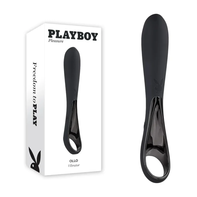 playboy pleasure ollo 14 6cm black usb rechargeable vibrator