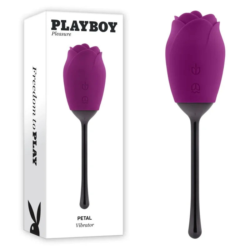 playboy pleasure petal purple usb rechargeable flick vibe