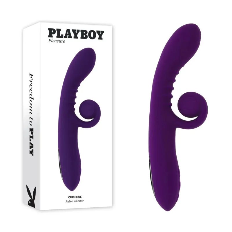 playboy purple 23 5cm rechargeable rabbit vibrator