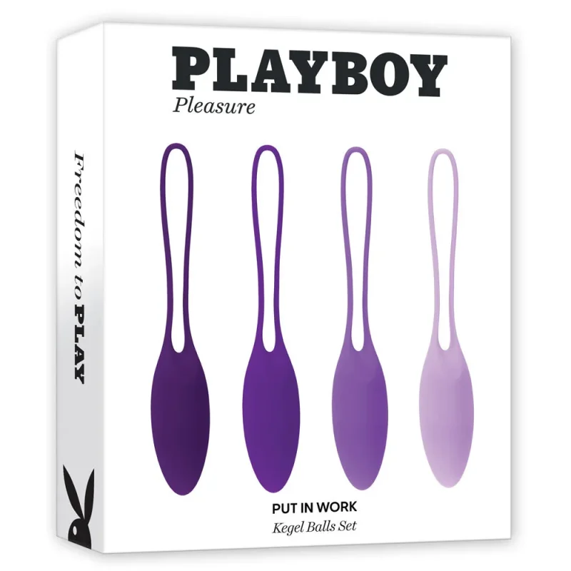 playboy purple kegel ball set 4 piece workout kit