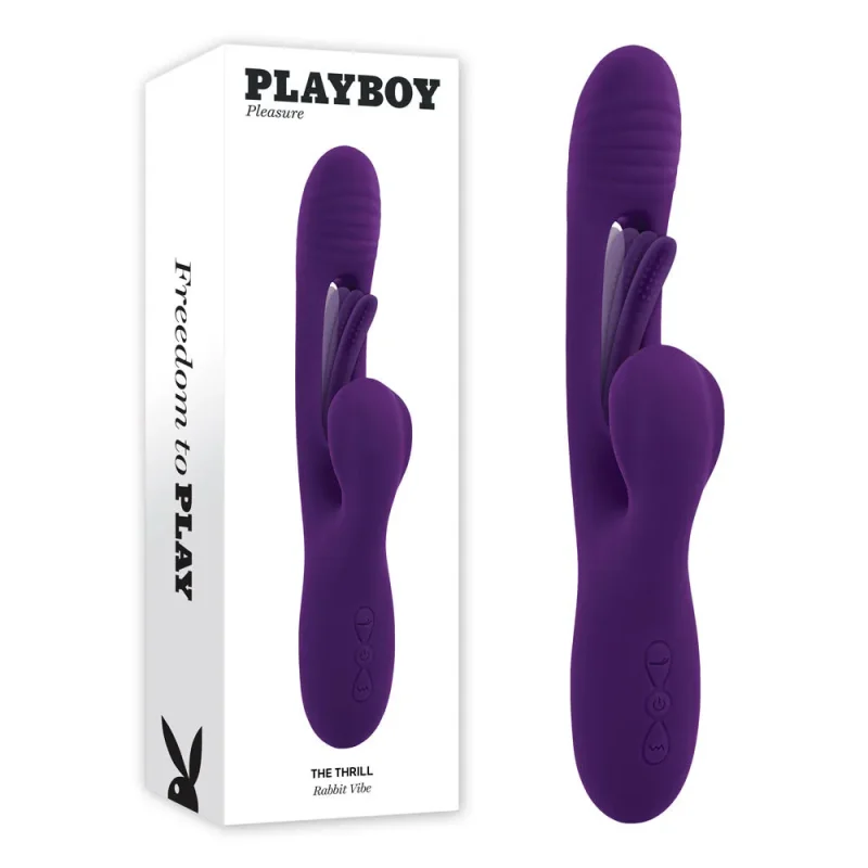 playboy purple rabbit vibrator 24 4 cm usb rechargeable