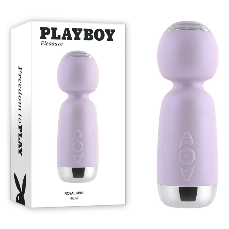 playboy royal mini vibrator lilac 12 5cm usb rechargeable