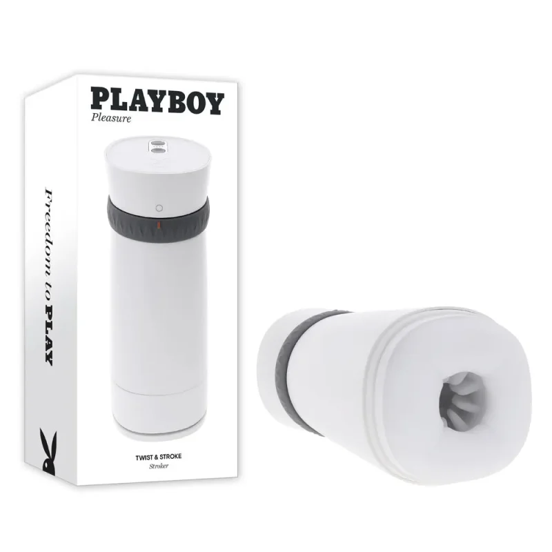 playboy usb rechargeable heating stroker w uv cleaning