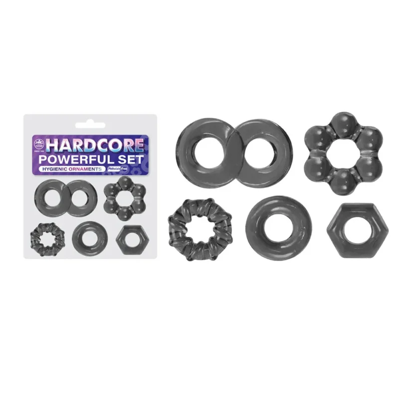 powerful 5 pack smoke cock rings hardcore set