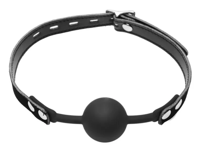 premium hush comfort silicone locking ball gag