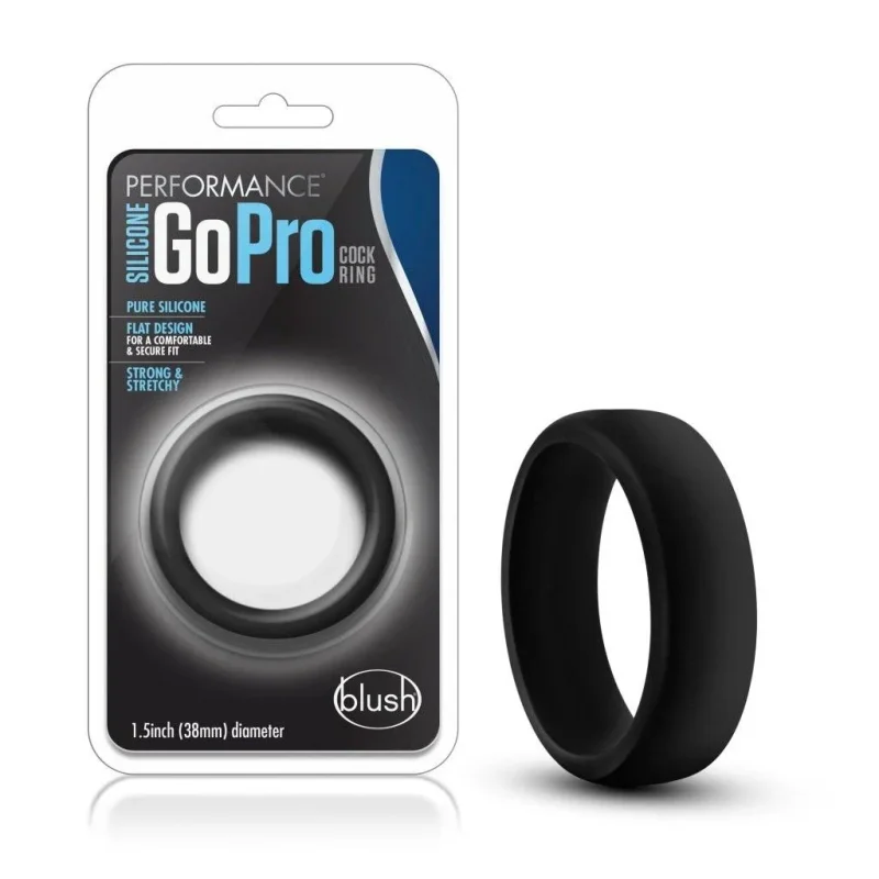 premium silicone gopro cock ring black