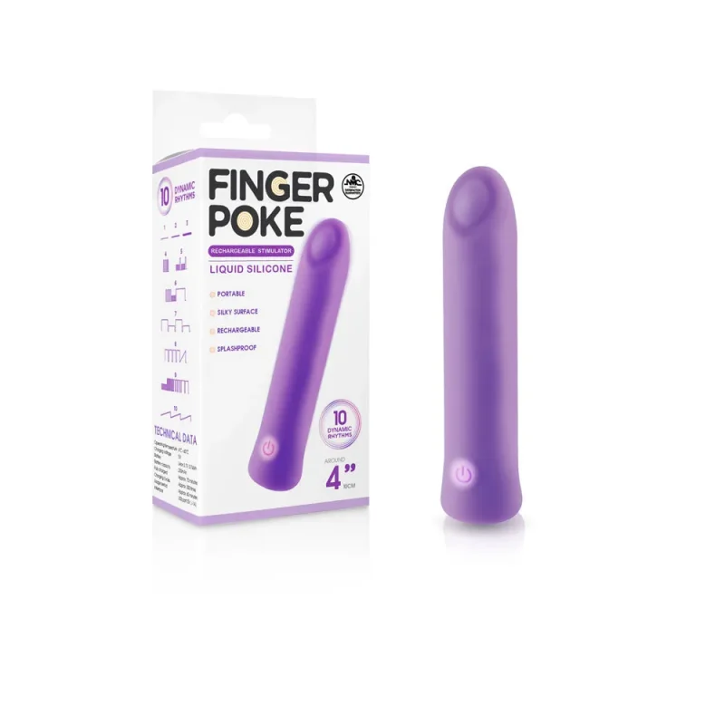 purple 10cm usb rechargeable bullet vibrator