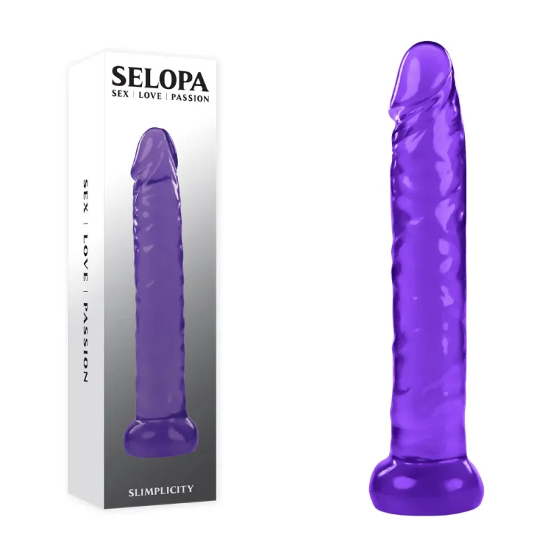 purple 15 7 cm slimline dildo selopa simplicity