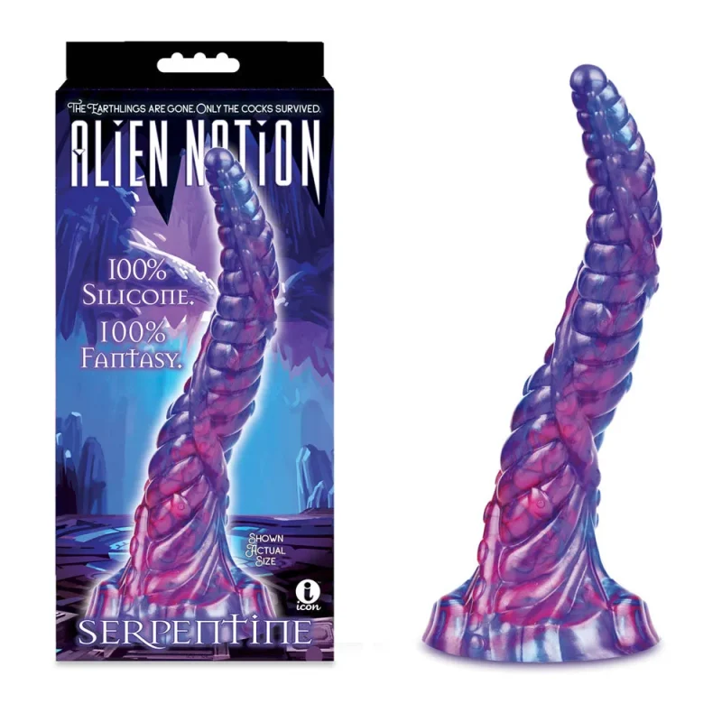 purple 30cm alien serpentine fantasy dong