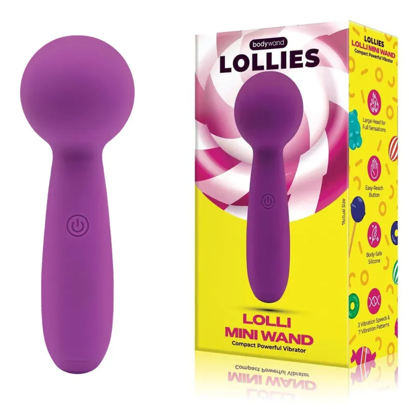 purple bodywand lolli mini massage wand 11 cm usb rechargeable