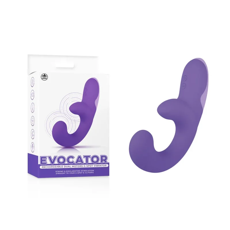 purple g spot vibrator usb rechargeable dual motor