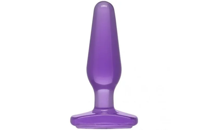 purple medium butt plug for sensual play