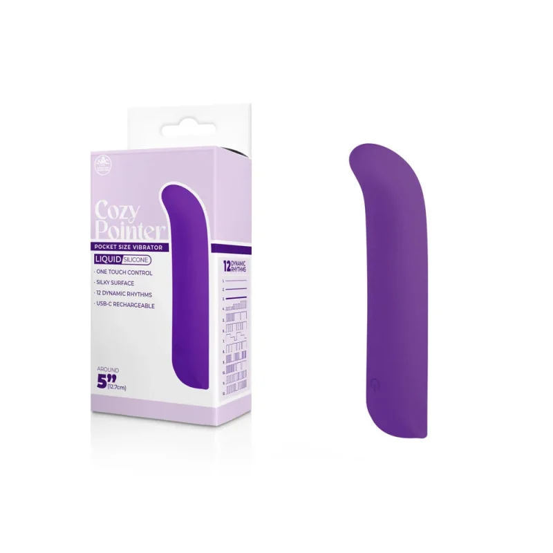 purple usb rechargeable mini vibrator 12 7 cm