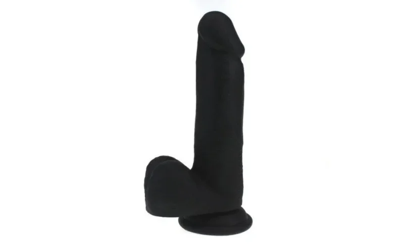 realistic black cock balls thick dildo