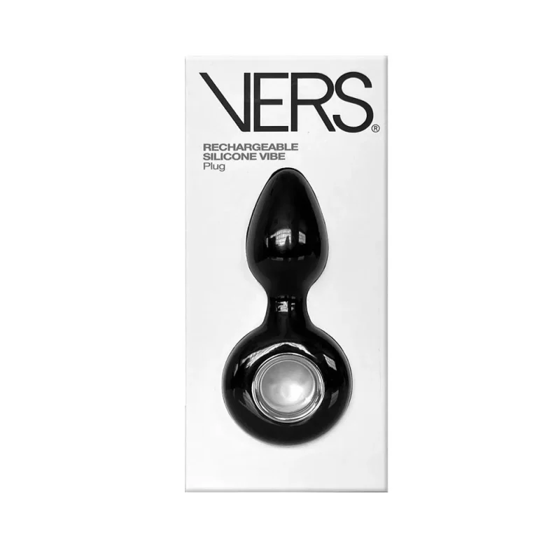 rechargeable 12 5cm black silicone butt plug vibrator usb