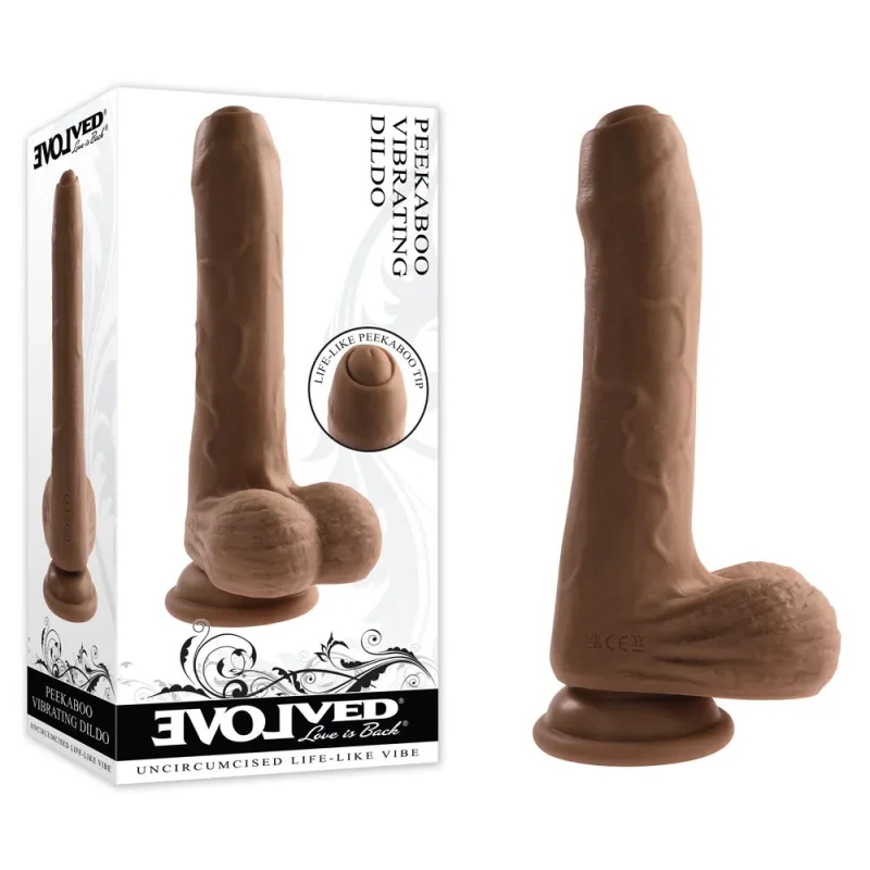 rechargeable brown 20 3cm vibrating dildo usb rechargeable uncut dong