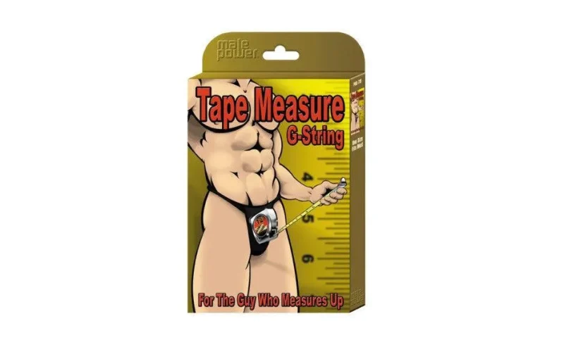 red novelty g string tape measure