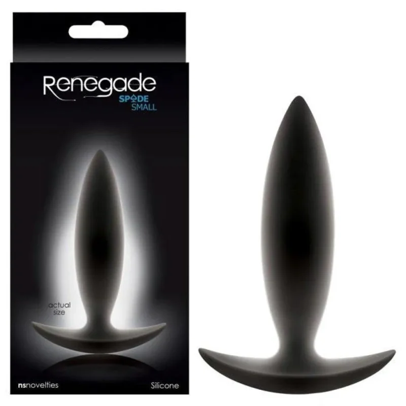 renegade black 10cm small spades butt plug