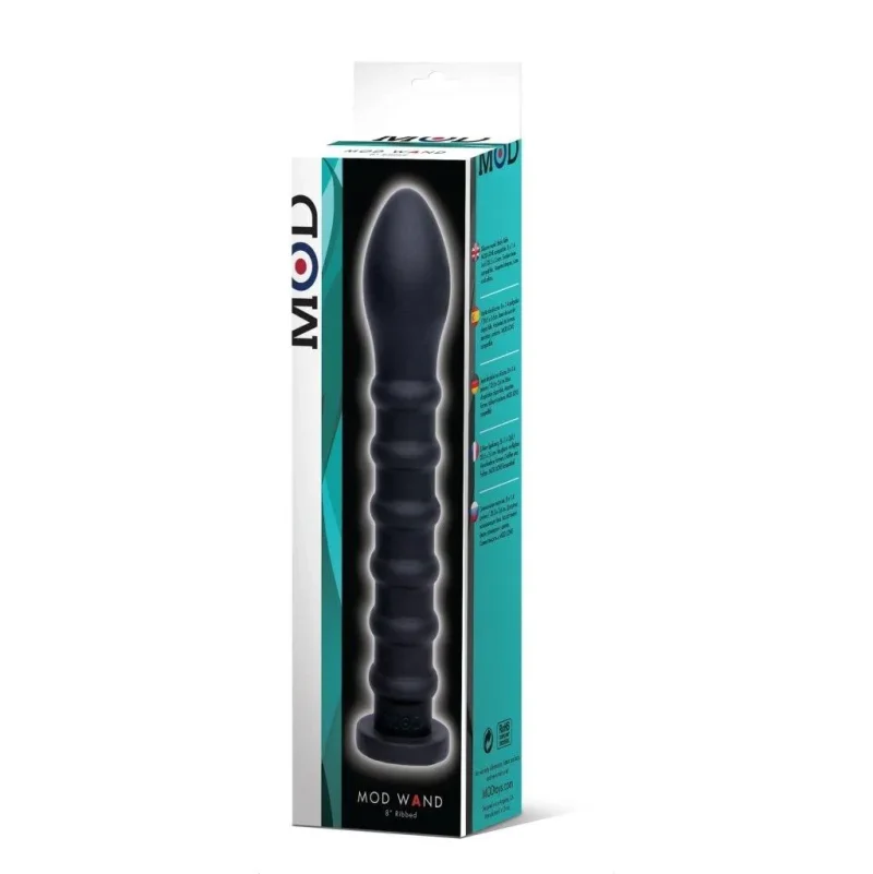 ribbed black mod wand