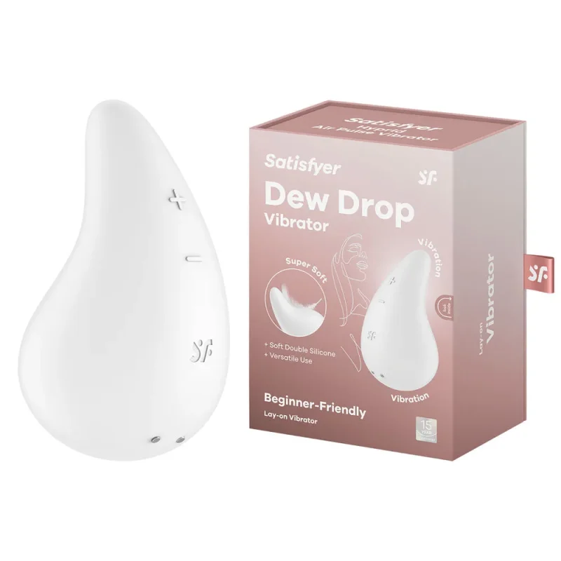 satisfyer dew drop white usb rechargeable vibrator