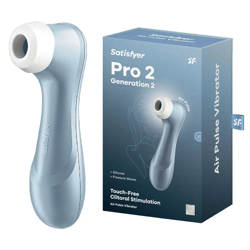 satisfyer pro 2 blue touch free usb rechargeable clitoral vibrator