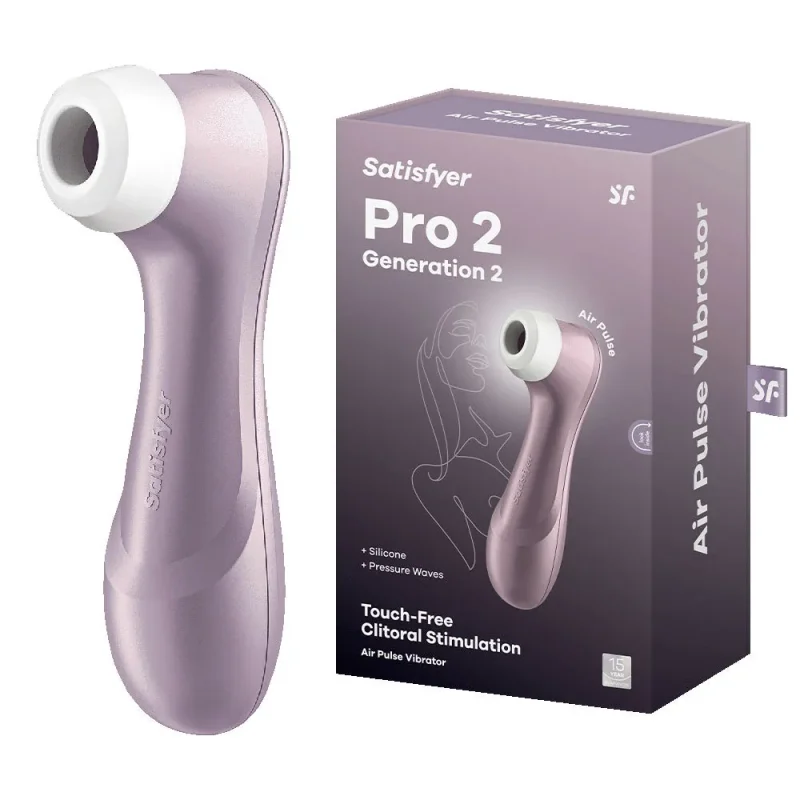 satisfyer pro 2 purple usb rechargeable touch free clitoral stimulator