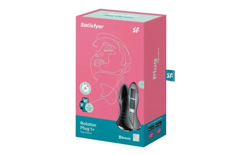 satisfyer rotator plug 1 black power rotating vibrator