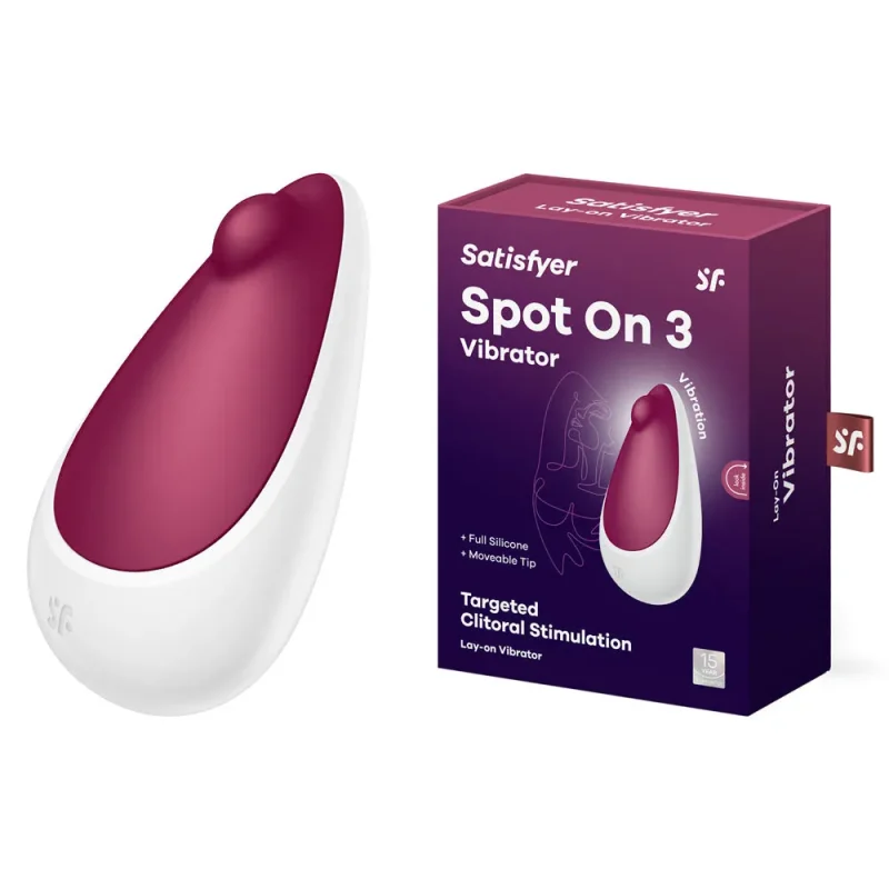 satisfyer spot on 3 rechargeable berry vibrator