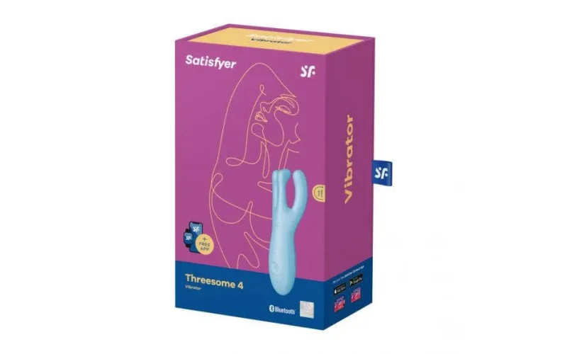 satisfyer threesome 4 app controlled layon vibrator blue